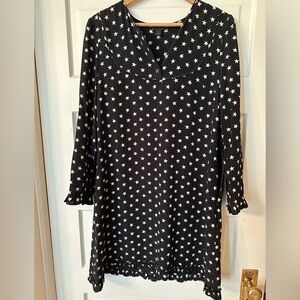 J Crew Collection black star dress size 10